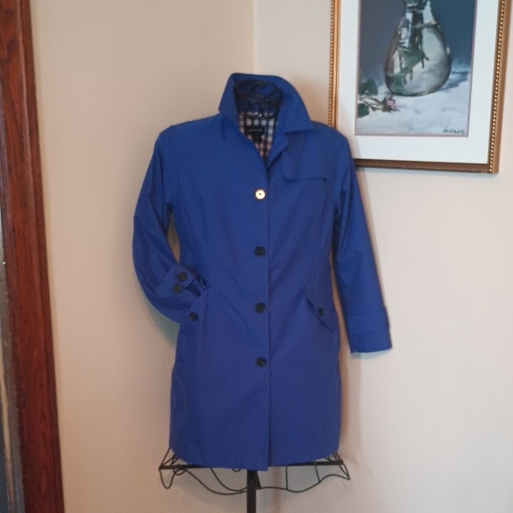 Lands' End Blue Trench  Sz 12